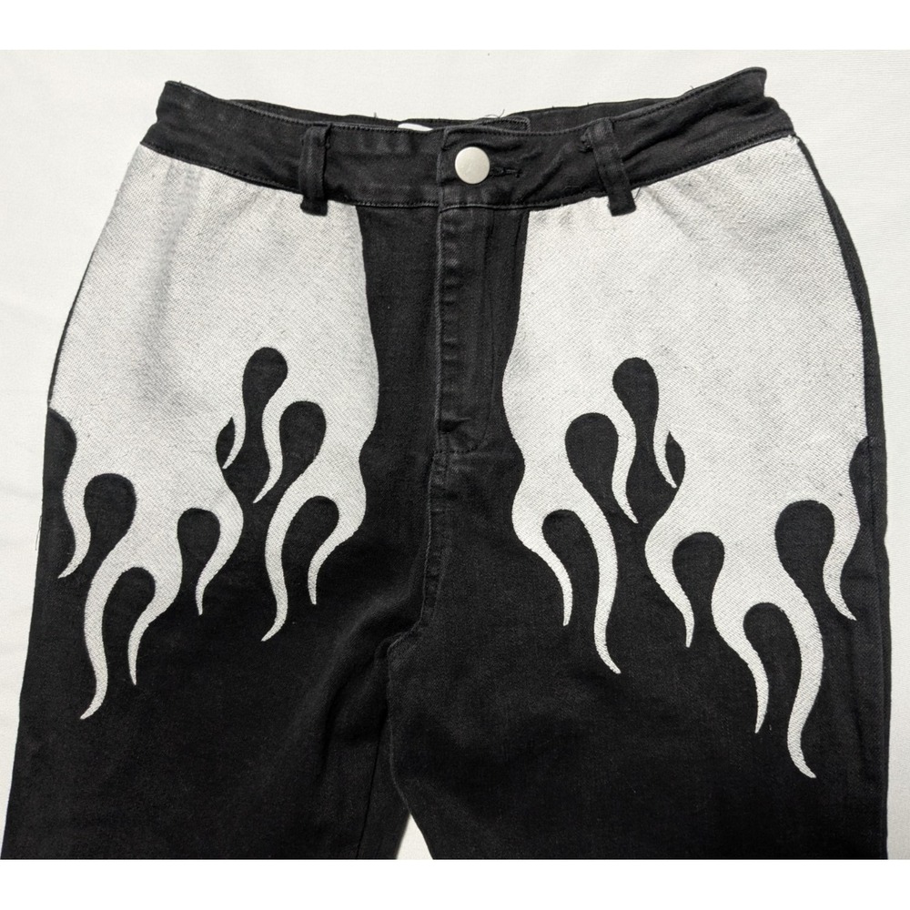 I.AM.GIA QUINN FLARE FLAME Black Stretch Denim Jeans - Women Small - Picture 3 of 16
